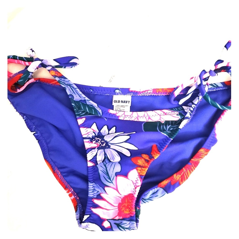 Floral bathing suit bottom